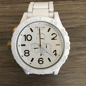 Nixon 51 30 white gold